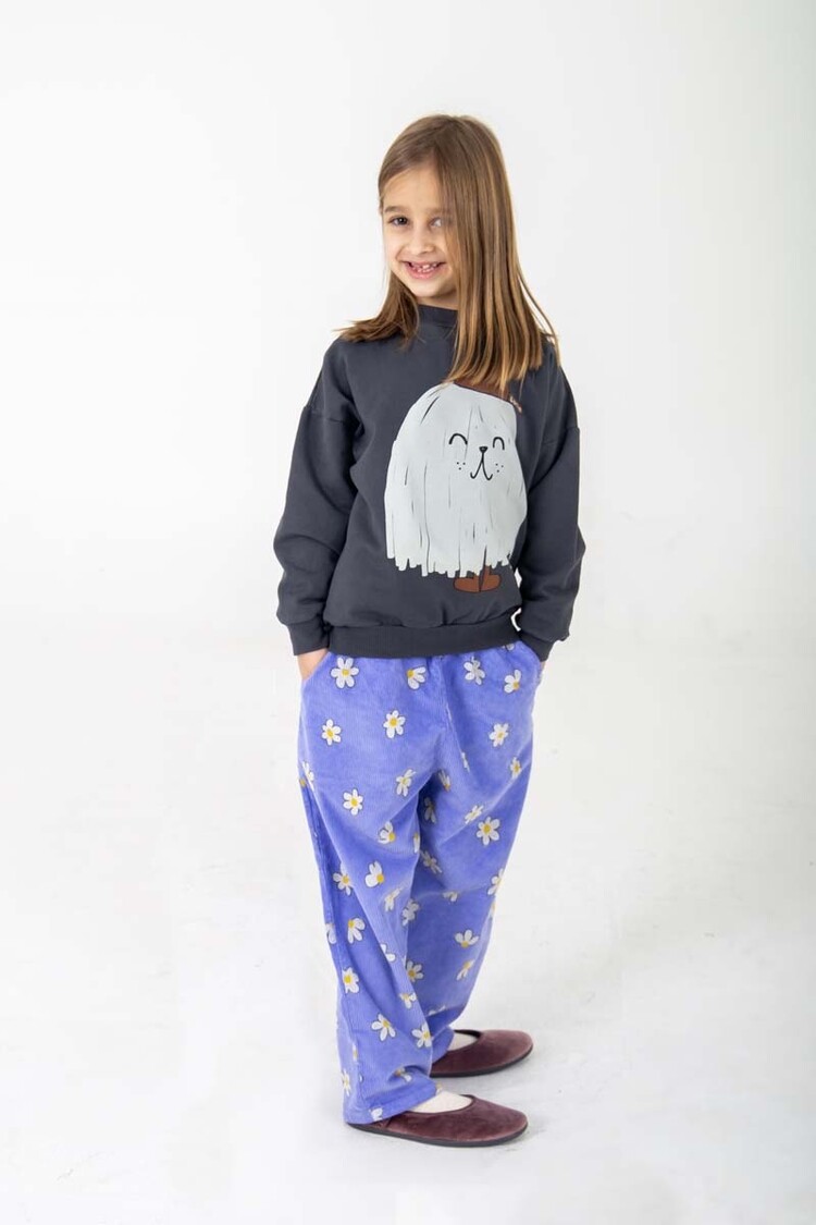 Lotiekids Sweatshirt Brushed Sweat Good Monster - Anthracite