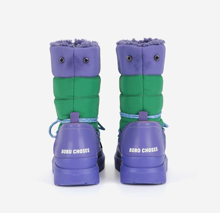 Bobo Choses Ski Boots Lilac-Green