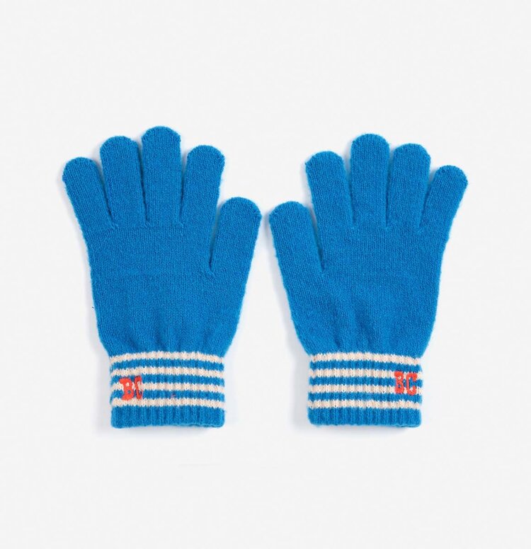 Bobo Choses Bobo Choses knitted gloves- blue