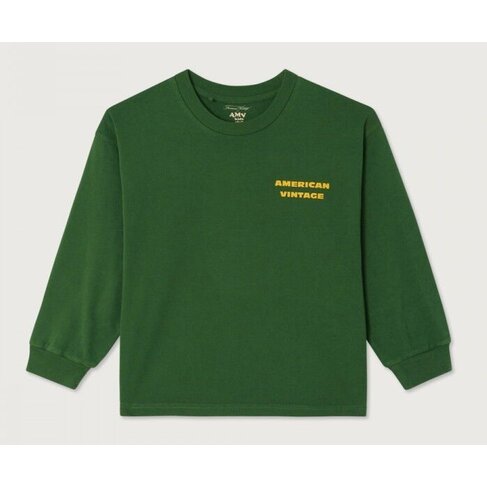 American Vintage FIZVALLEY t-shirt LS - Feuillage Vintage