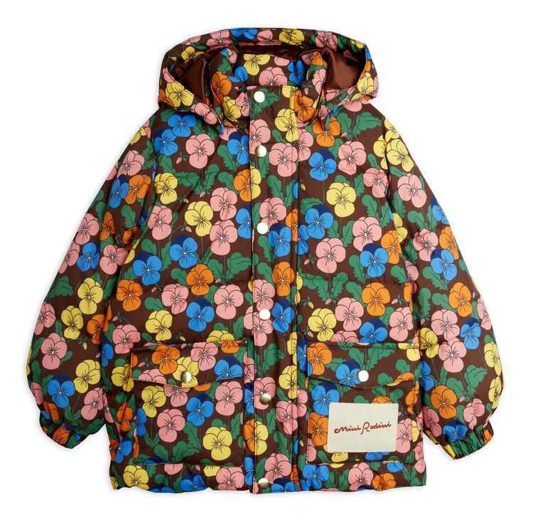 Mini Rodini Violas aop heavy puffer - multi