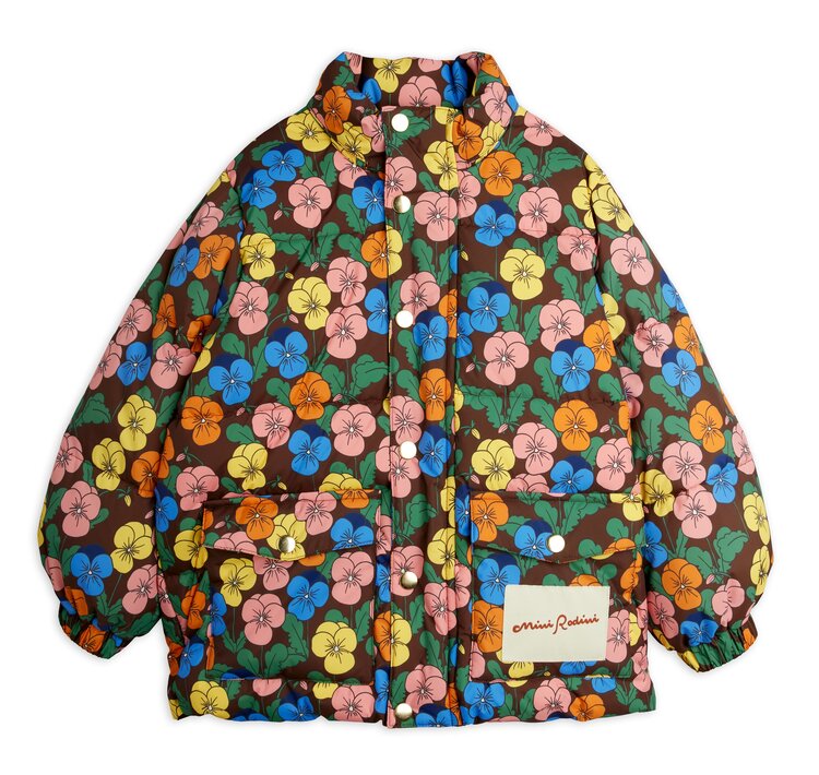 Mini Rodini Violas aop heavy puffer - multi
