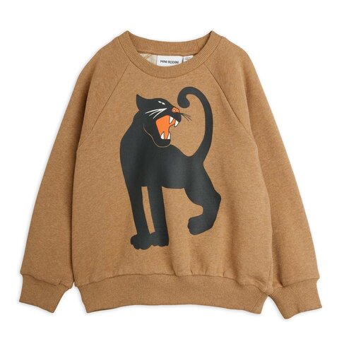 Mini Rodini Panther sp melange sweatshirt - brown