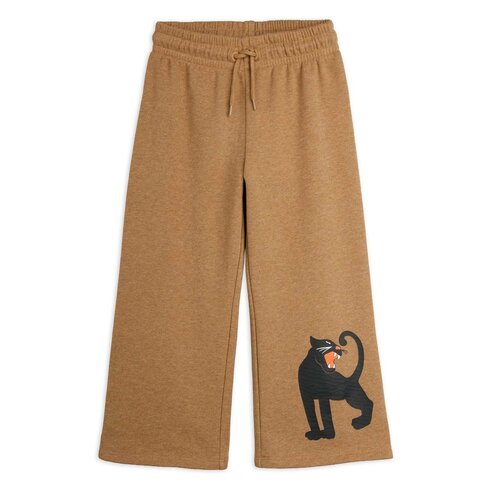 Mini Rodini Panther sp melange sweatpants - brown