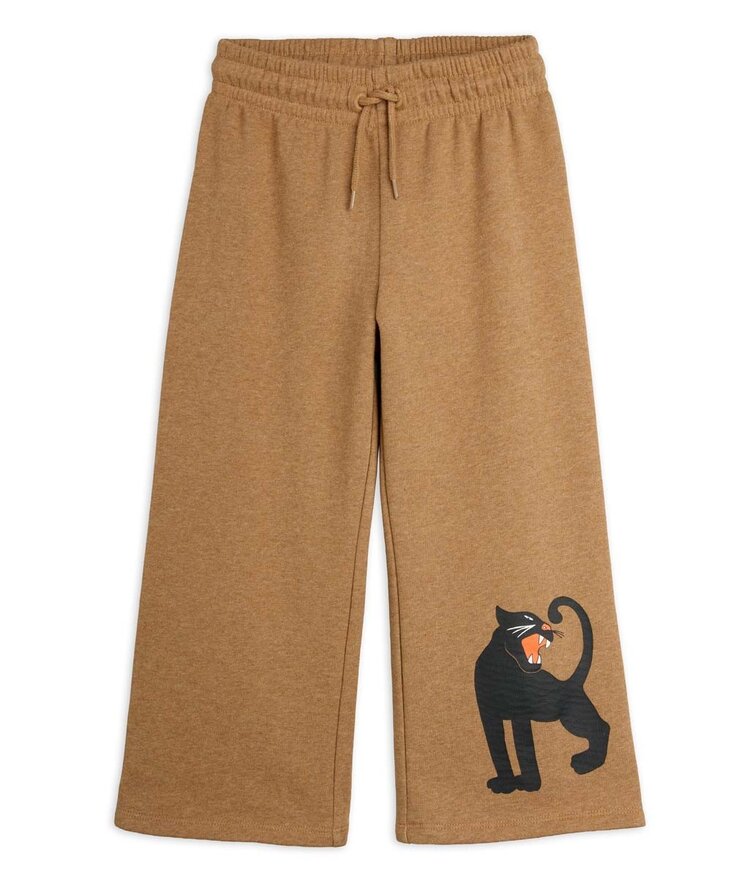 Mini Rodini Panther sp melange sweatpants - brown