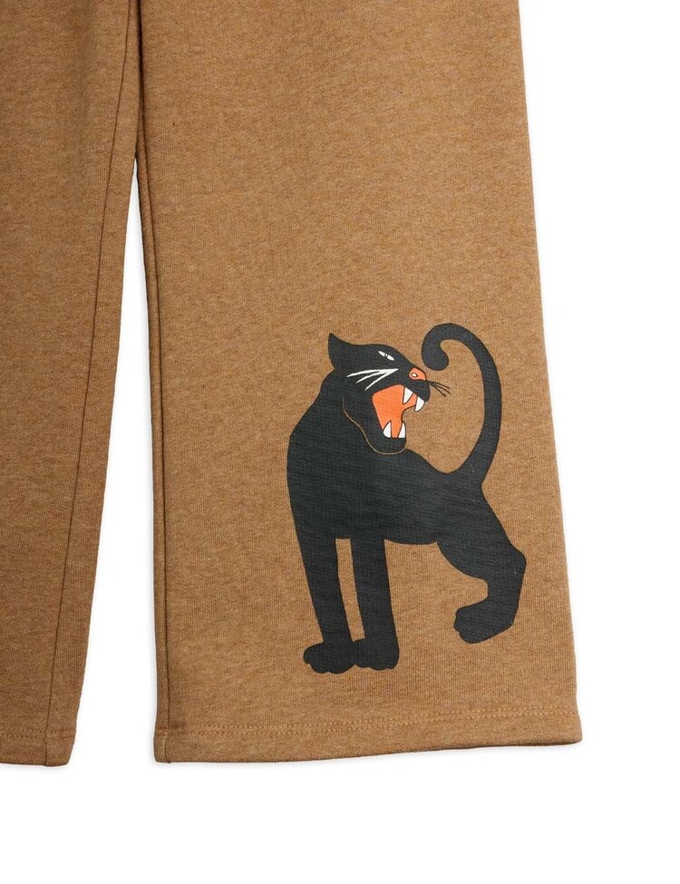 Mini Rodini Panther sp melange sweatpants - brown