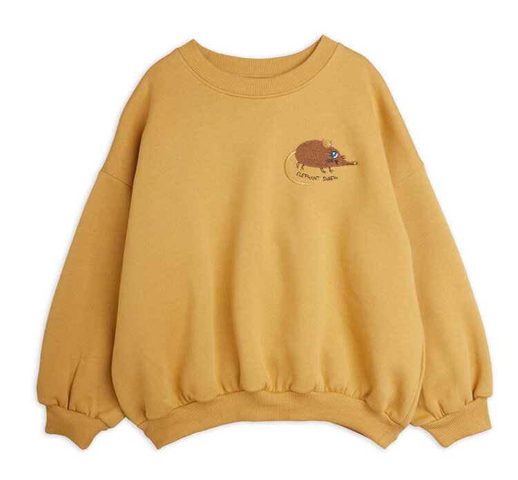 Mini Rodini Elephant shrew emb sweatshirt - beige