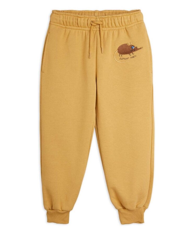 Mini Rodini Elephant shrew emb sweatpants - beige