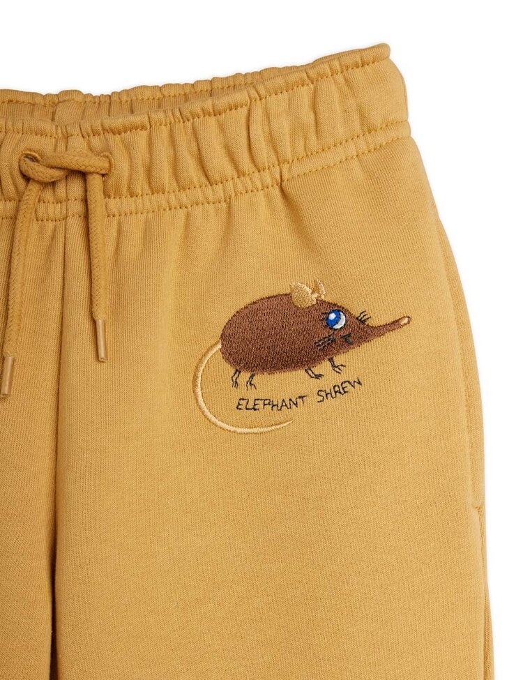 Mini Rodini Elephant shrew emb sweatpants - beige