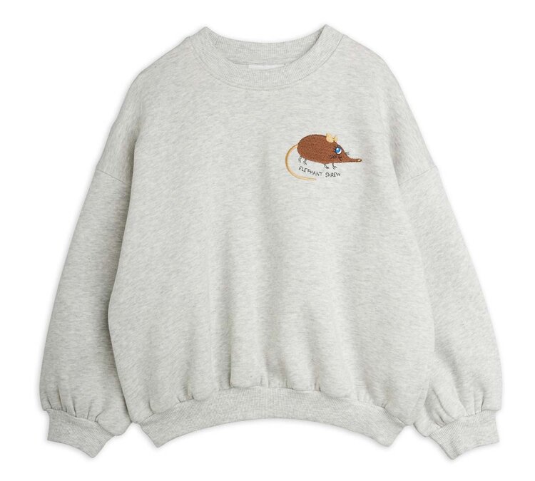 Mini Rodini Elephant shrew emb sweatshirt - grey