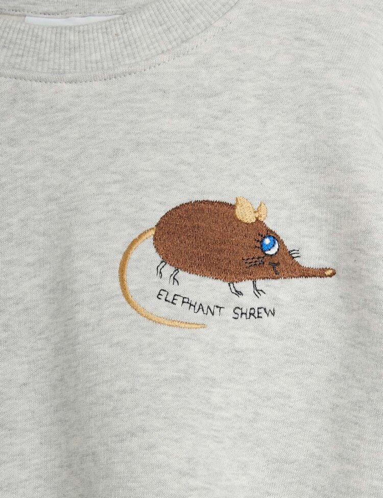 Mini Rodini Elephant shrew emb sweatshirt - grey