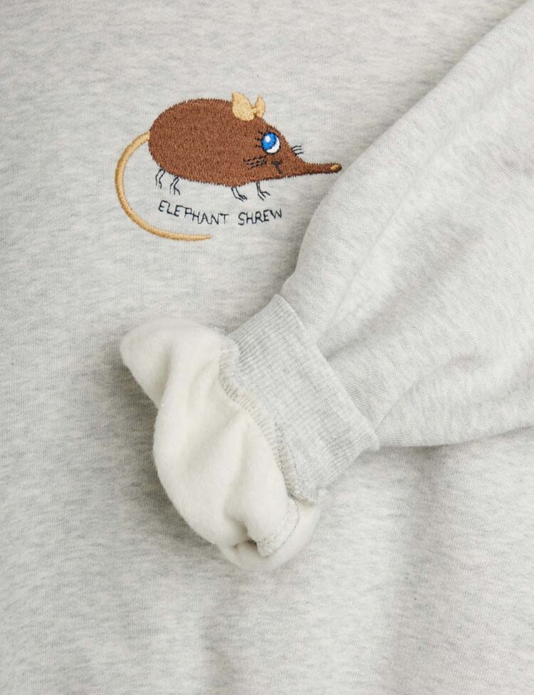 Mini Rodini Elephant shrew emb sweatshirt - grey