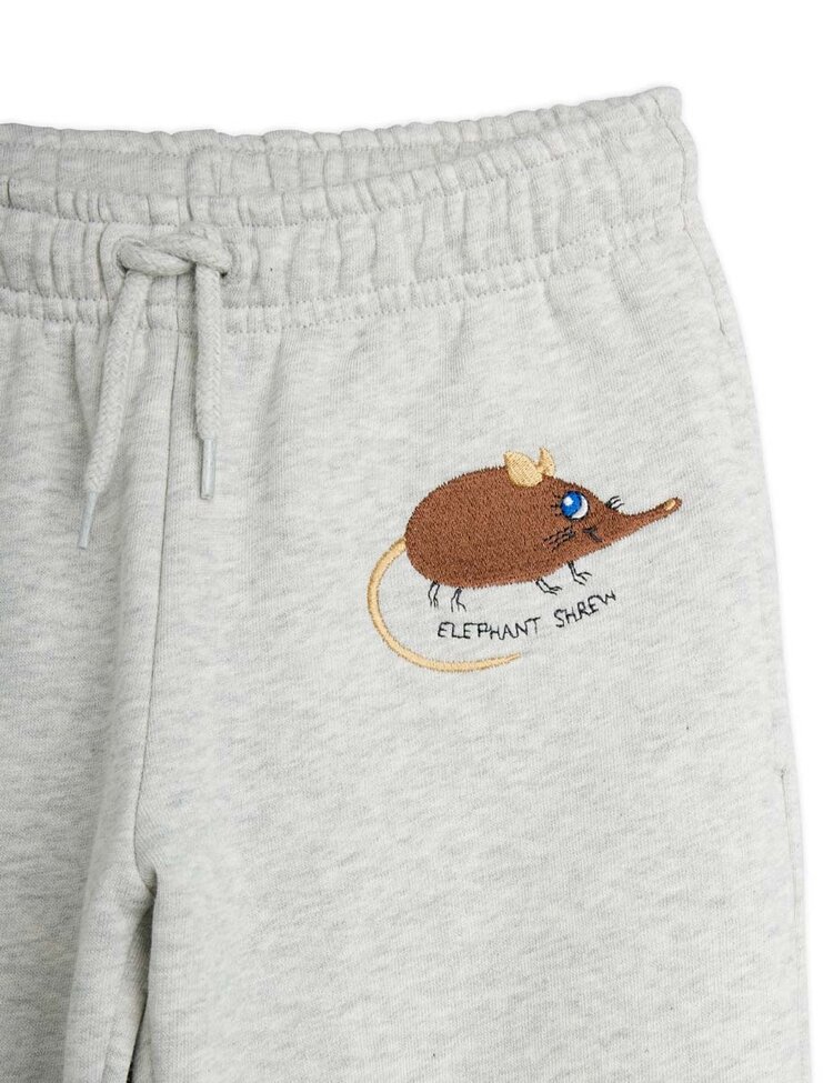 Mini Rodini Elephant shrew emb sweatpants - grey