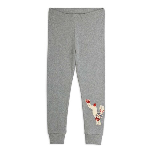 Mini Rodini Rabbit application leggings - grey