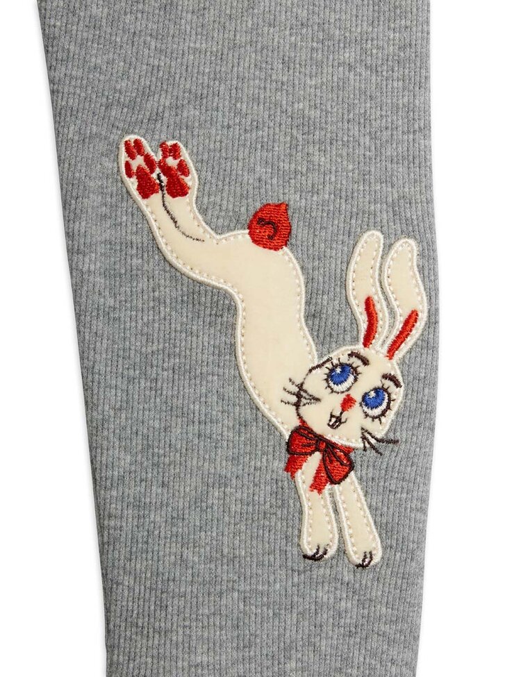 Mini Rodini Rabbit application leggings - grey