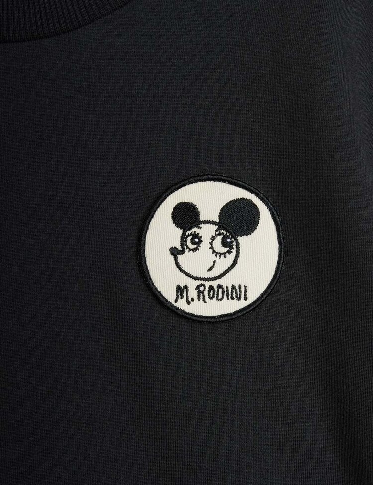 Mini Rodini Ritzratz patch ss tee - black
