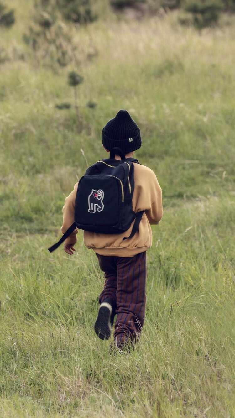 Mini Rodini Panther backpack - Black