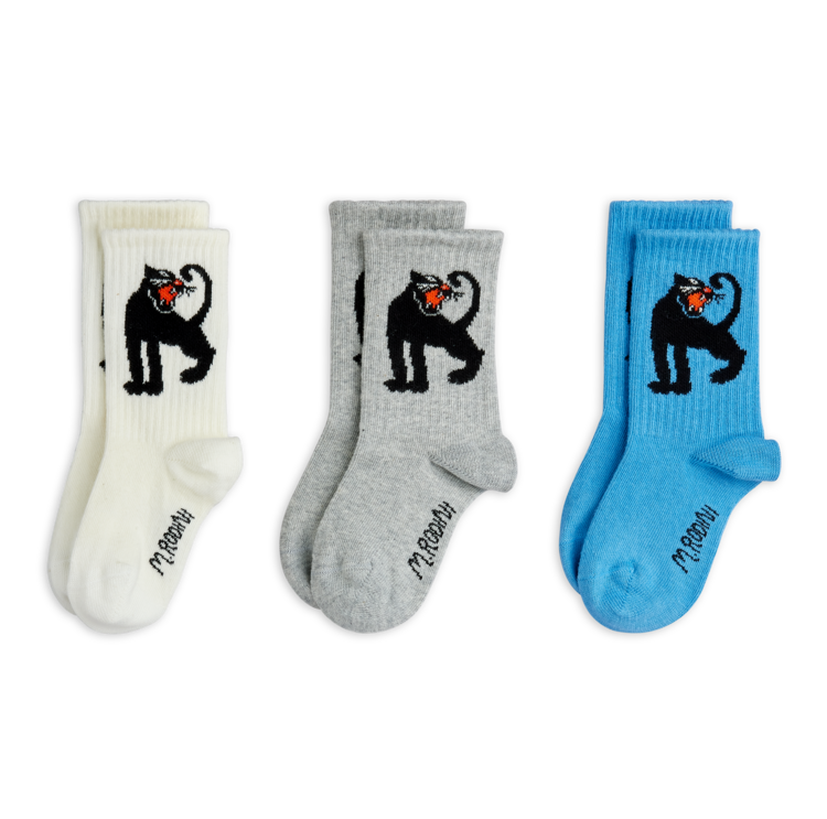 Mini Rodini Panther 3-pack socks