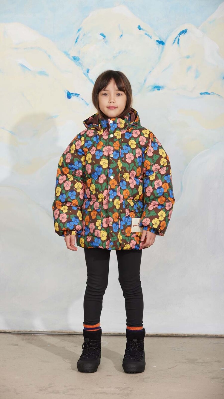 Mini Rodini Violas aop heavy puffer - multi