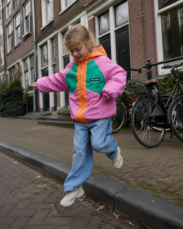 Bobo Choses Almost Moiré all over reversible anorak