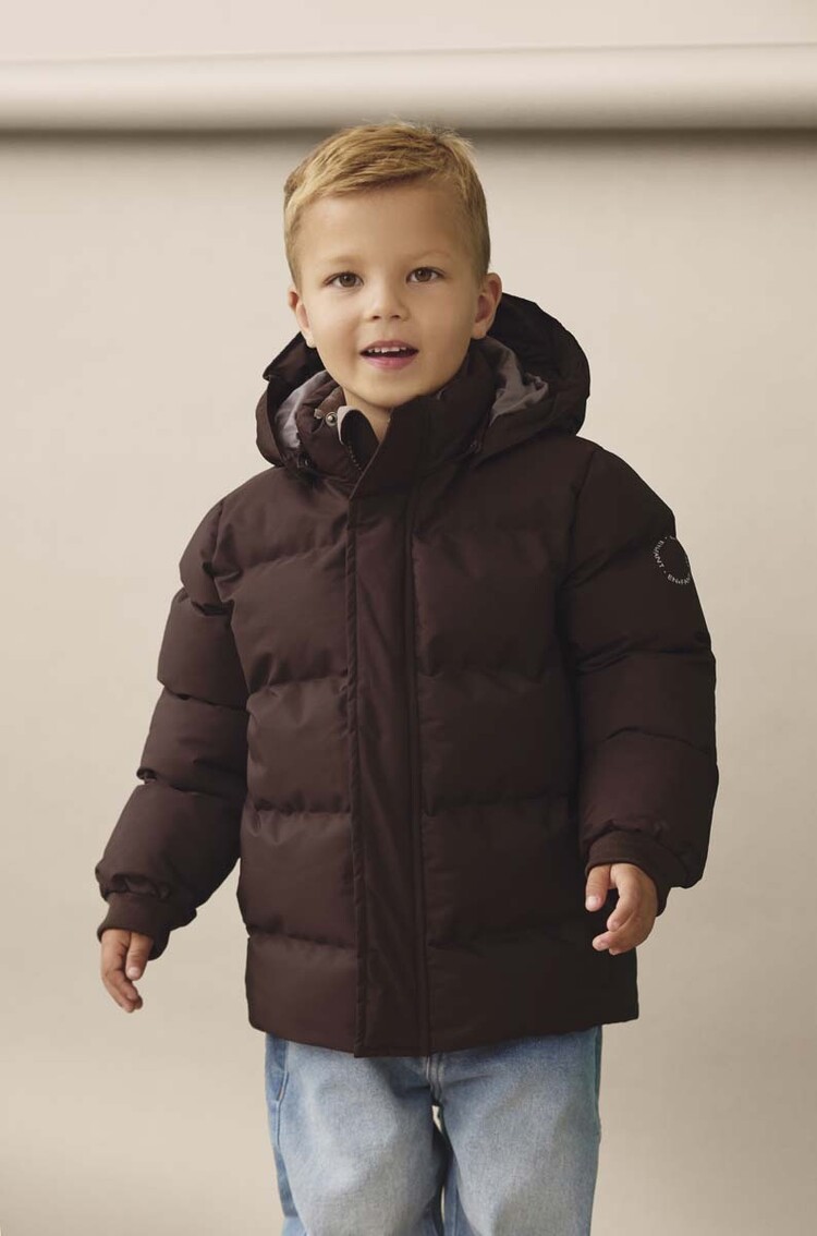 Enfant Jacket Quilt - Solid Coffee Bean