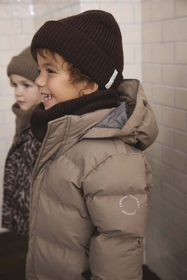 Enfant Jacket Quilt - Solid Pine Bark