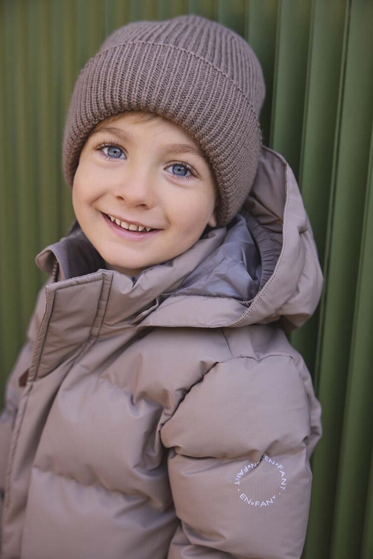 Enfant Beanie with Lining - Flint