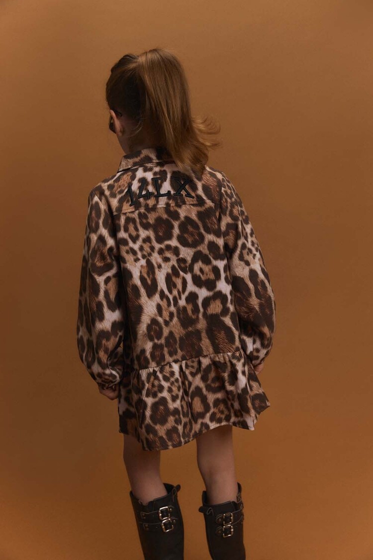 ALIX Woven jaguar dress - animal
