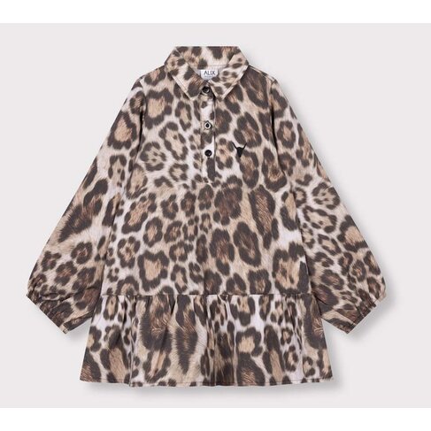 ALIX Woven jaguar dress - animal