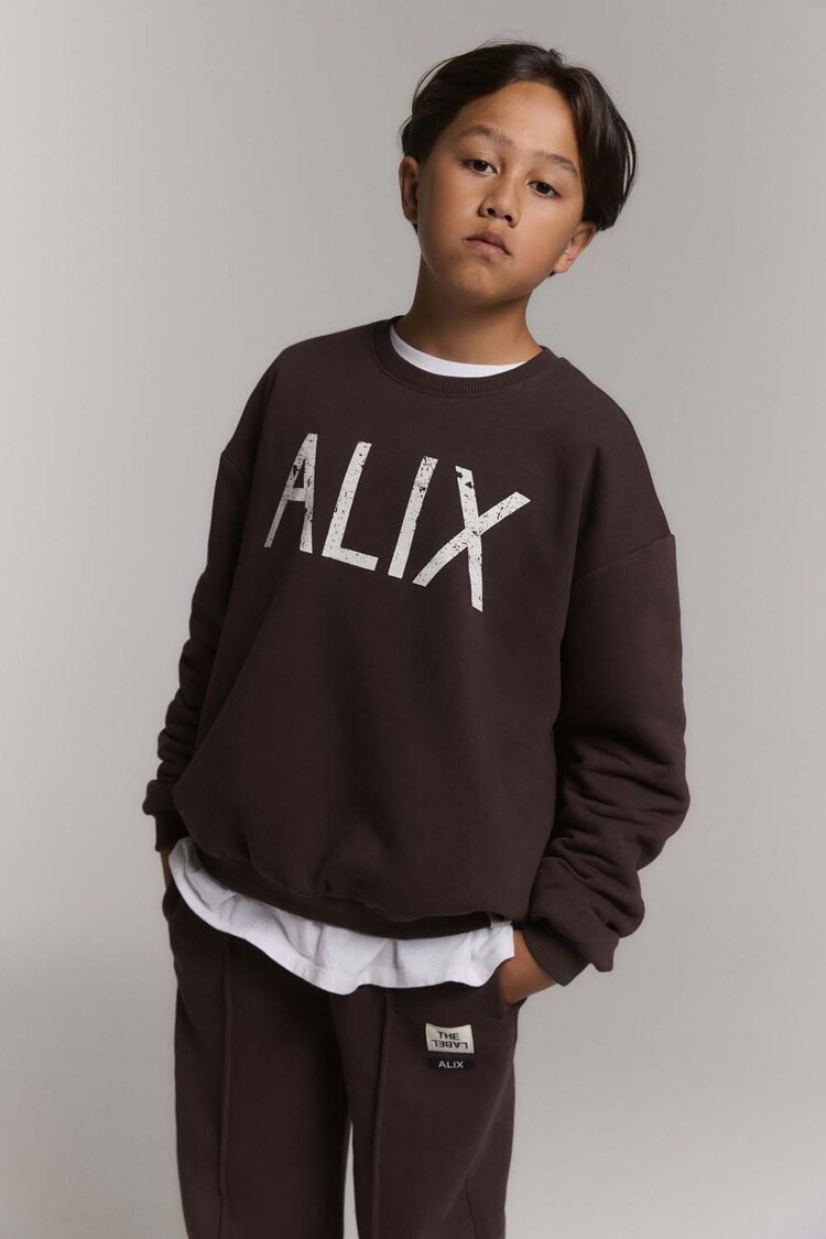 ALIX Knitted world tour sweater - warm brown
