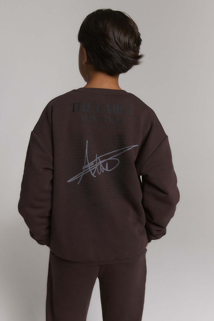 ALIX Knitted world tour sweater - warm brown