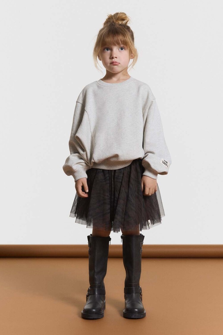 ALIX  Woven tiger tulle skirt - animal