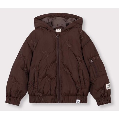 ALIX Woven Alix quilted coat - warm brown