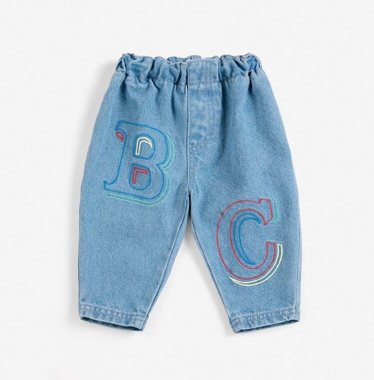 Bobo Choses Baby BC Embossed denim pants - 2