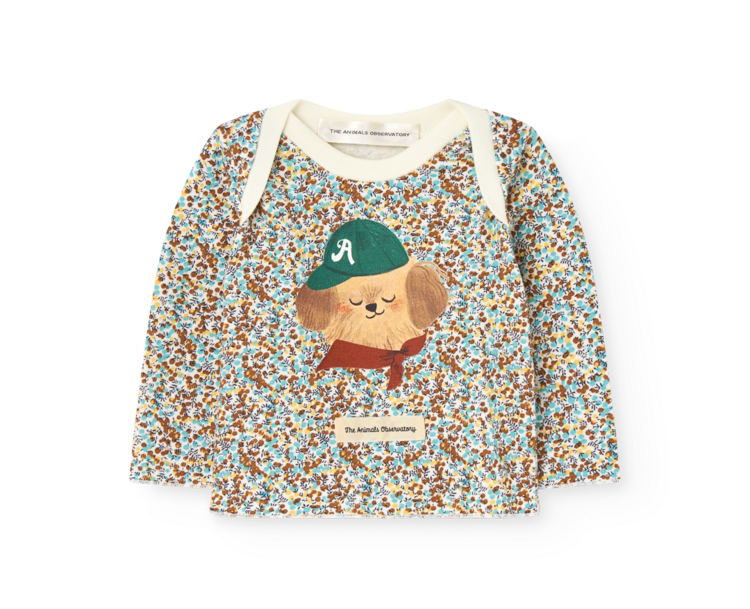 The Animal Observatory Wapiti Baby longsleeve t-shirt - Floral