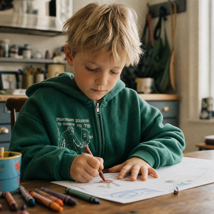 Bobo Choses Mr. Footish zipped hoodie