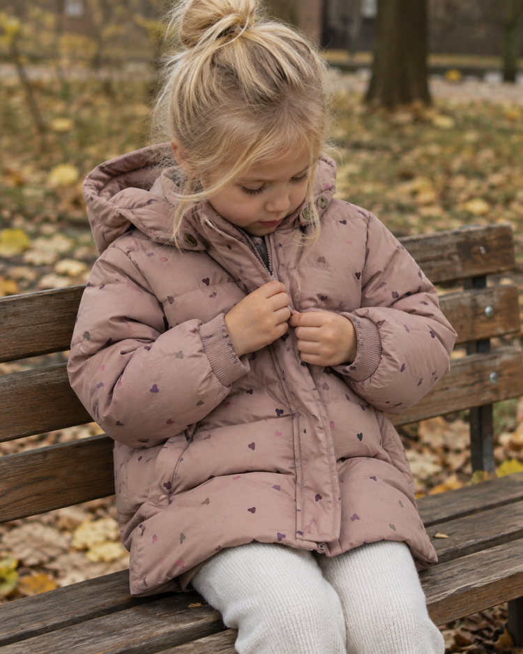 Enfant Jacket Quilt - Adobe Rose AOP Hearts