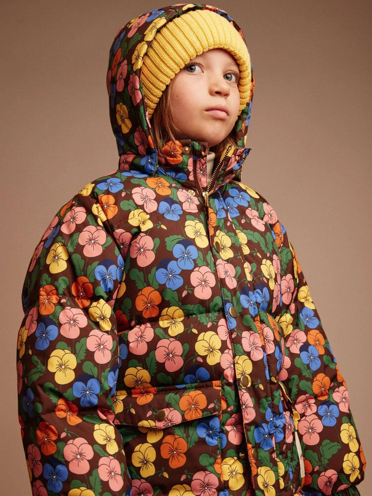 Mini Rodini Violas aop heavy puffer - multi