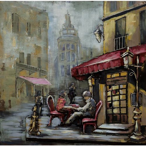 Schilderij 3D metaal 100x100cm Marseille Schilderij 3D metaal 100x100cm Marseille
