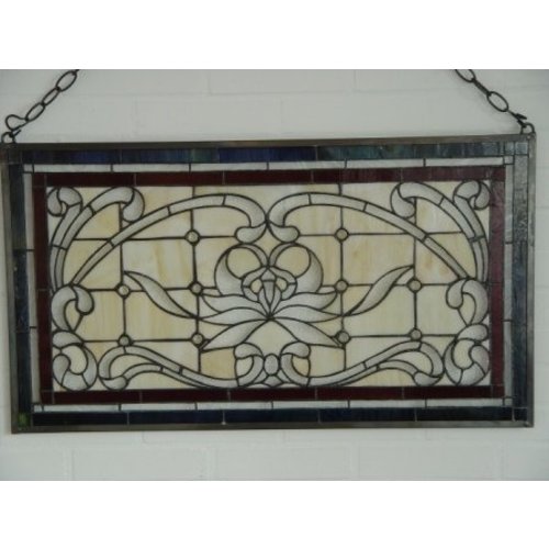 Eliassen Glas in lood raam twenties 50x87cm Eliassen Glas in lood raam twenties 50x87cm