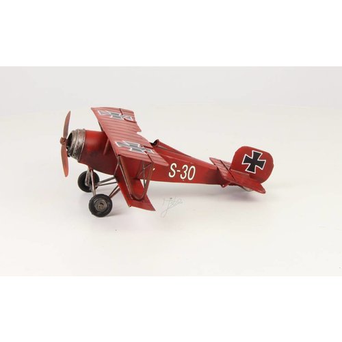 Miniatuurmodel blik Rode Baron klein Miniatuurmodel blik Rode Baron klein