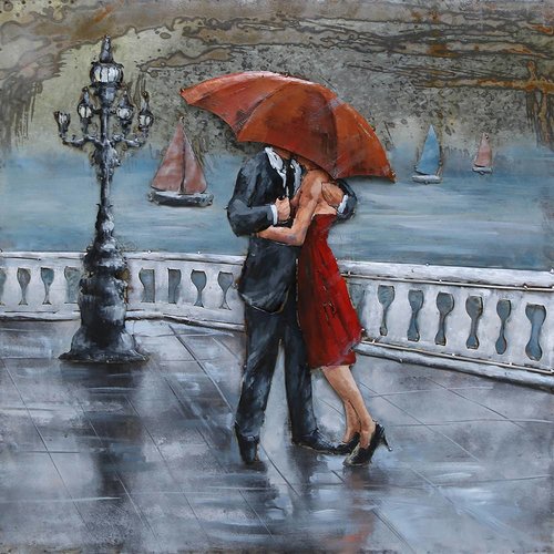 Eliassen Metaal schilderij Afscheid 100x100cm Eliassen Metaal schilderij Afscheid 100x100cm