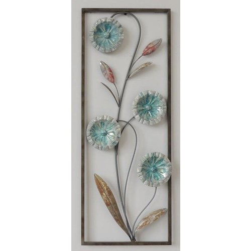 Eliassen Wanddecoratie Bloemen 2 28x73cm Eliassen Wanddecoratie Bloemen 2 28x73cm