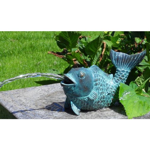 Eliassen Beeld spuitfiguur brons vis Eliassen Beeld spuitfiguur brons vis
