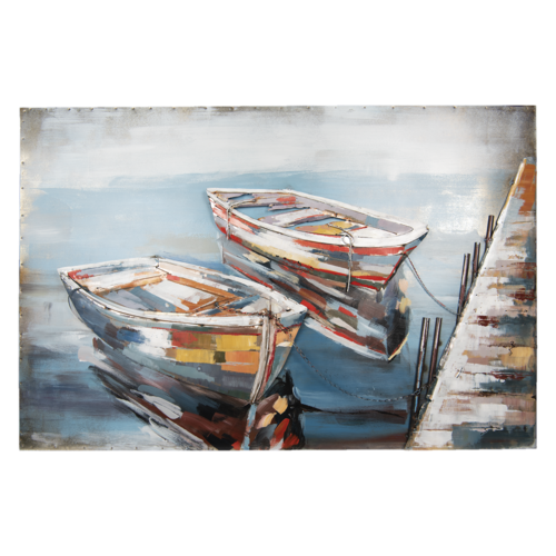Gave 3D schilderij 120x80cm Boten Gave 3D schilderij 120x80cm Boten
