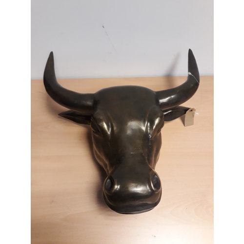 Bronzen hoofd koe Bronzen hoofd koe