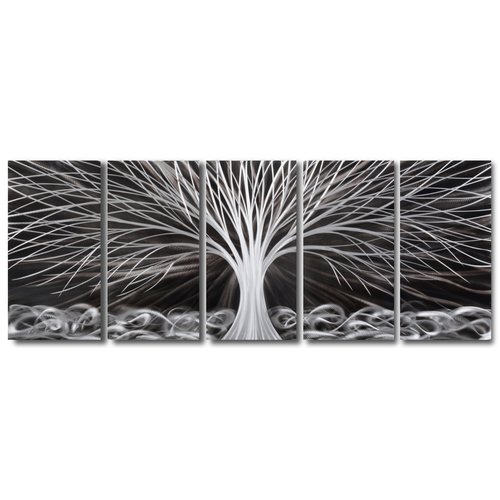 Schilderij aluminium vijfluik Fantasie boom 60x150cm Schilderij aluminium vijfluik Fantasie boom 60x150cm