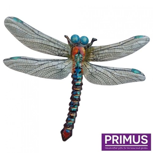 Metalen libelle blauw Metalen libelle blauw