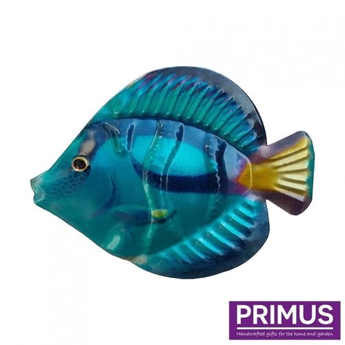 Metalen blauwe vis Metalen blauwe vis