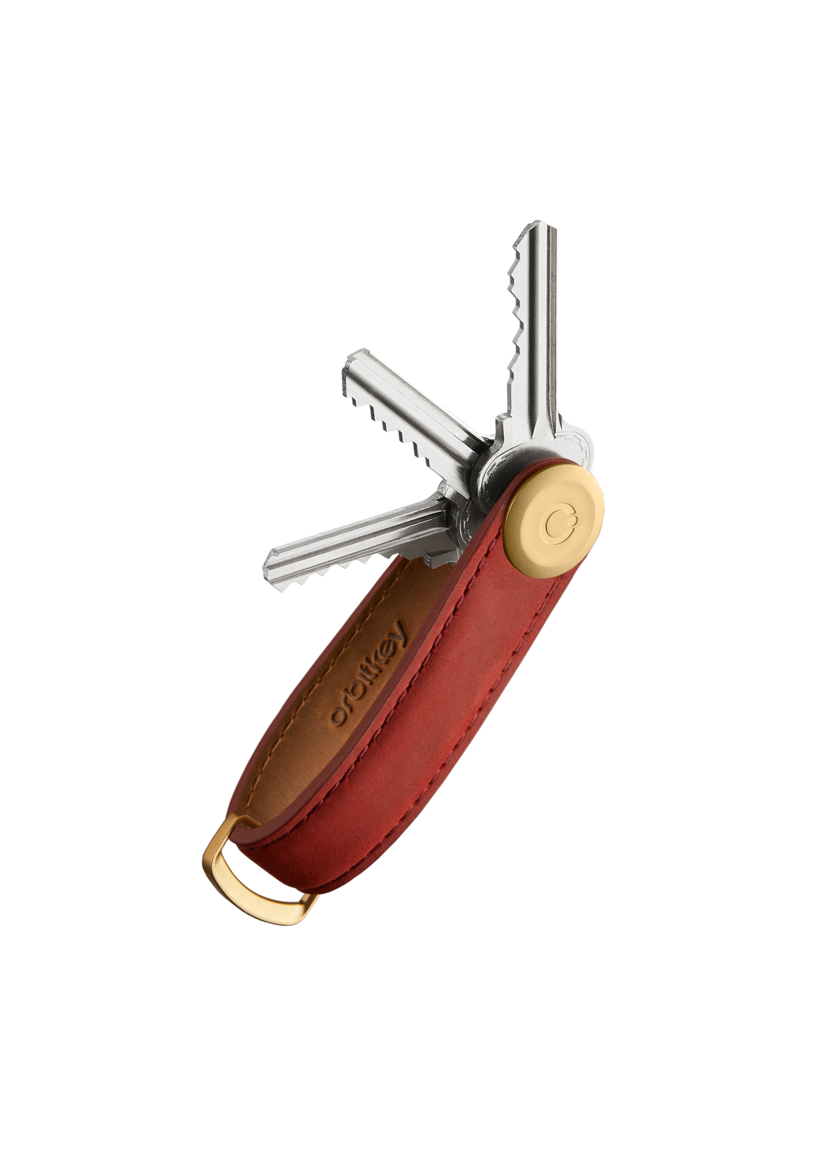 Orbitkey Key Organiser Leather Maple Red/Red